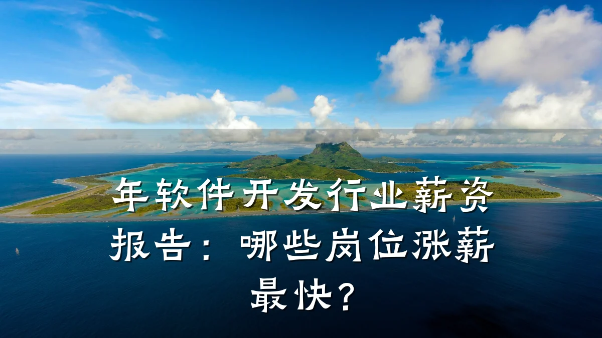 年软件开发行业薪资报告:哪些岗位涨薪最快?