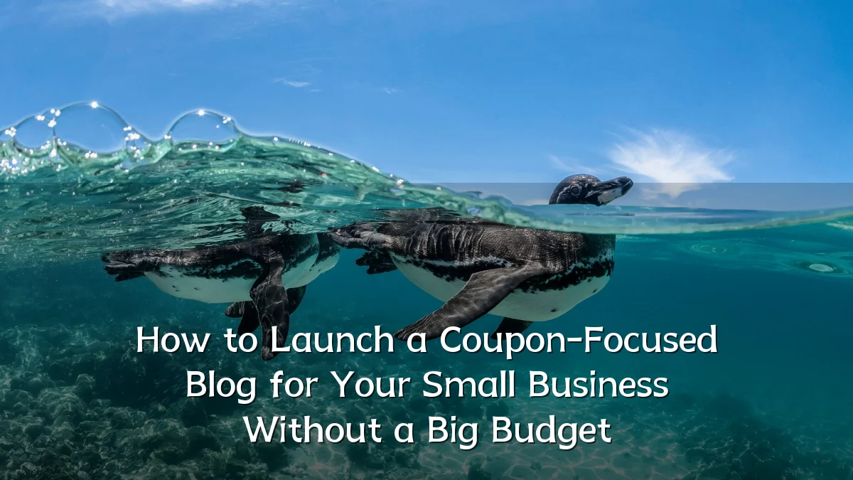 How to Launch a Coupon-Focused Blog for Your Small Business Without a Big Budget