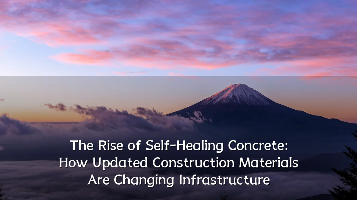 The Rise of Self-Healing Concrete: How Updated Construction Materials Are Changing Infrastructure
