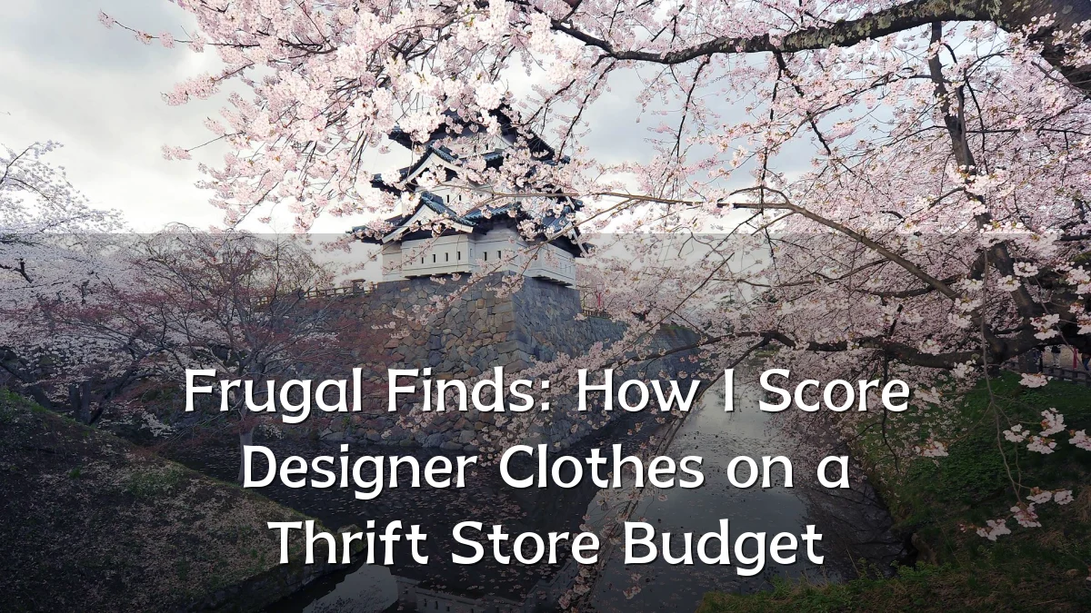 Frugal Finds: How I Score Designer Clothes on a Thrift Store Budget