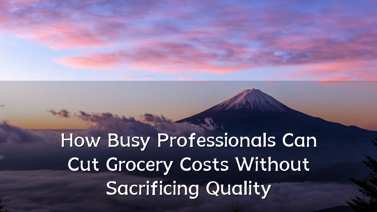 How Busy Professionals Can Cut Grocery Costs Without Sacrificing Quality