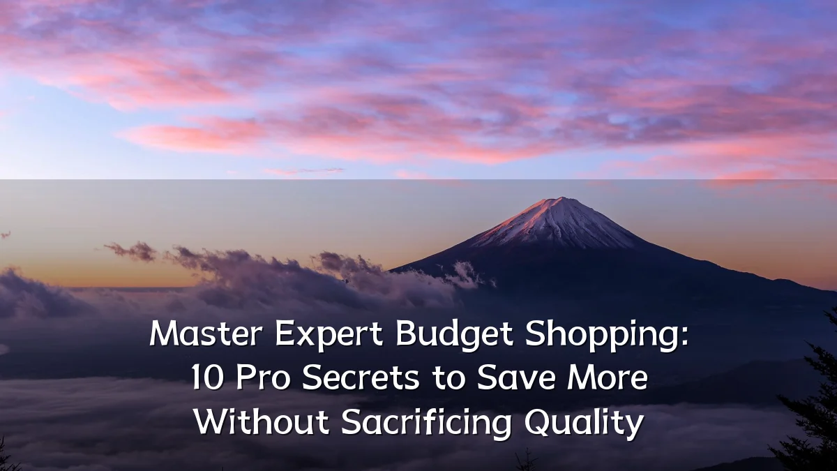 Master Expert Budget Shopping: 10 Pro Secrets to Save More Without Sacrificing Quality